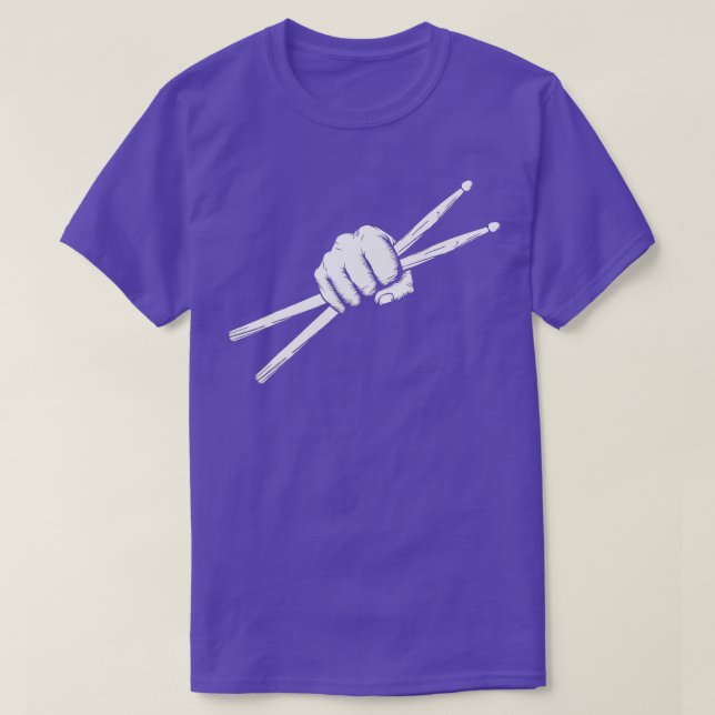 T-shirt Drumsticks Drummer Drumset Drumset Drums Cadeau (Design devant)