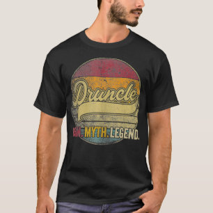 T-shirt Druncle The Man Myth Légende Cadeau de Noël Oncle