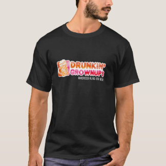 T-shirt Drunns Grownups American Dad Run On Beer Funny Lo