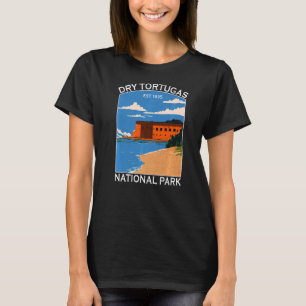 T-shirt Dry Tortugas Parc National Floride Rétro Tourisme 