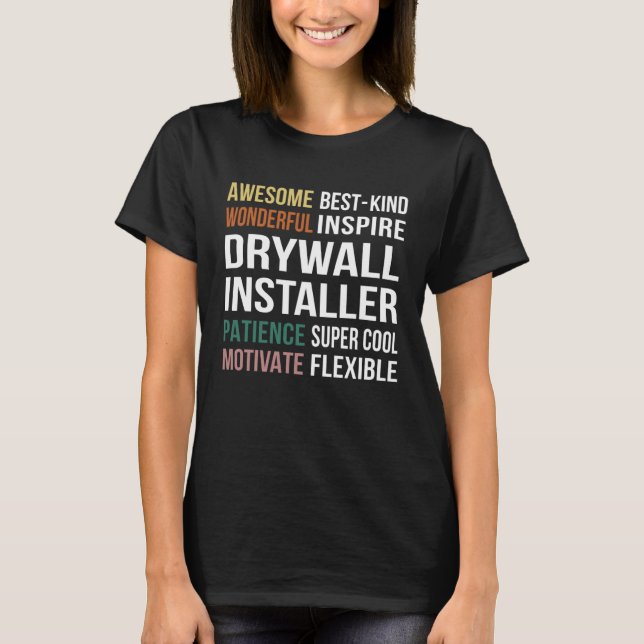 T-shirt Drywall Installer  Appreciation (Devant)