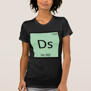 T-shirt Ds - De Stijl Art Chimie Symbole du tableau périod