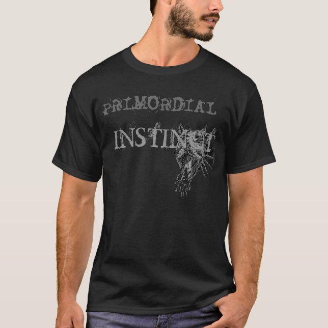 T-SHIRT DSC00586, PRIMORDIAL, INSTINCT (Devant)