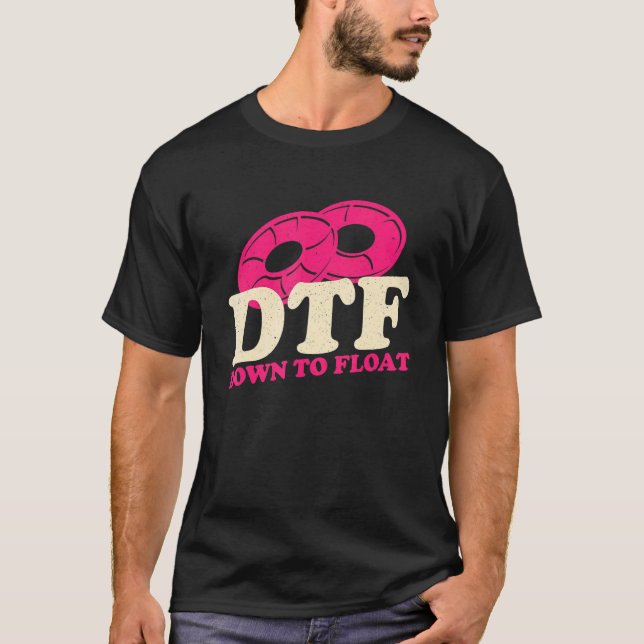 T-shirt DTF vers le bas pour flotter les vêtements (Devant)