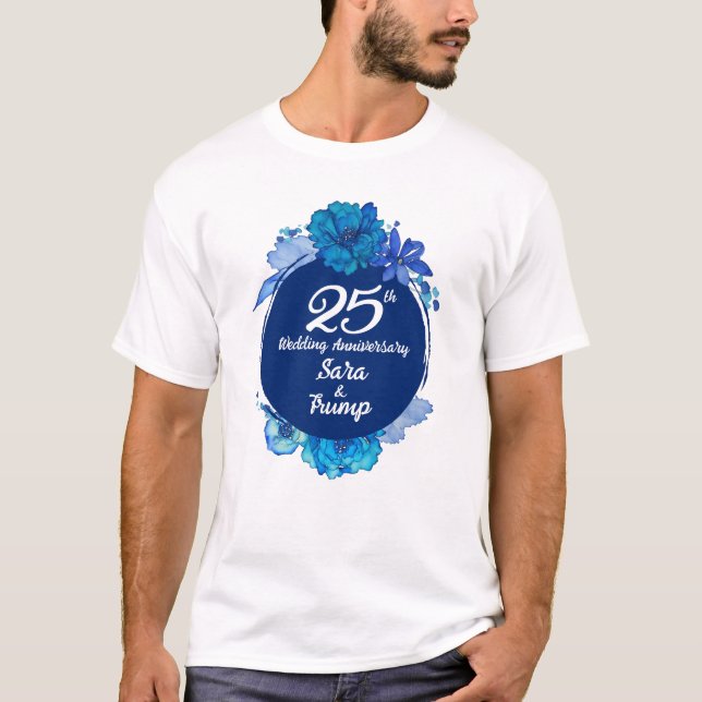 T-shirt du 25e anniversaire du Mariage (Devant)