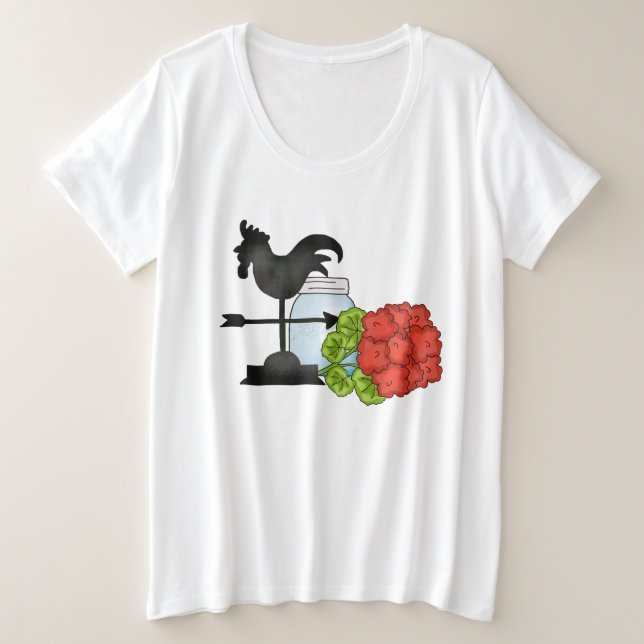 T-shirt du 4 juillet Plus Size (Design devant)