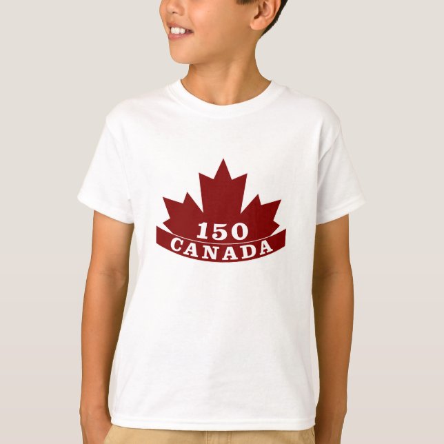 T-shirt du Canada 150 d'enfants (Devant)