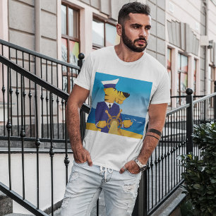 T-shirt du capitaine de tigre Mens