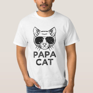 T-shirt du chat des hommes drôles d'énonciation de