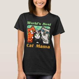 T-Shirt du chat du monde meilleur de maman Kitty