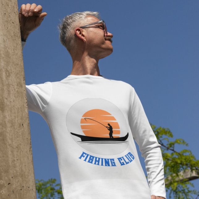 T-shirt du Club de Pêcheurs Orange Noir (Créateur téléchargé)