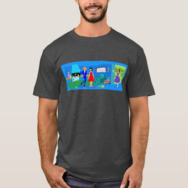 T-Shirt du Cocktail Party de Palm Springs atomique (Devant)