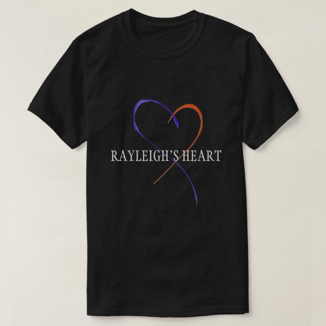 T-shirt du coeur de Rayleigh (Design devant)