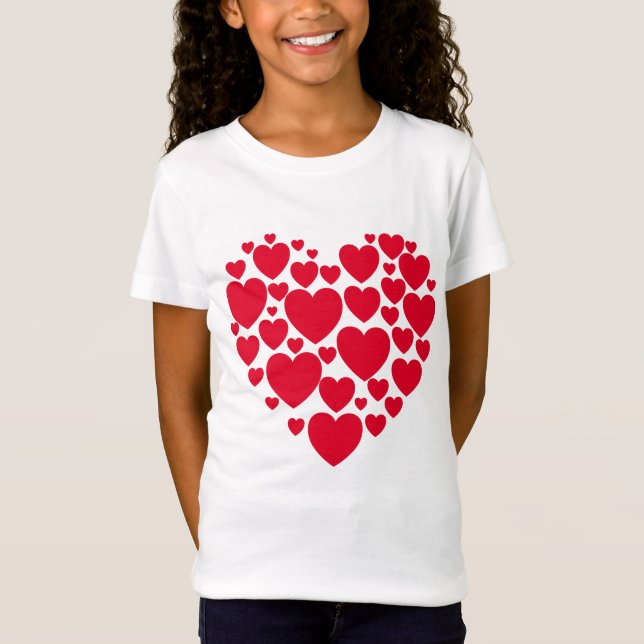 T-shirt du coeur rouge (Devant)