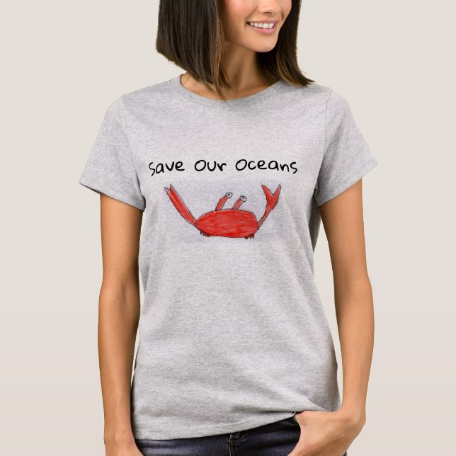 T-shirt du crabe des femmes (Devant)