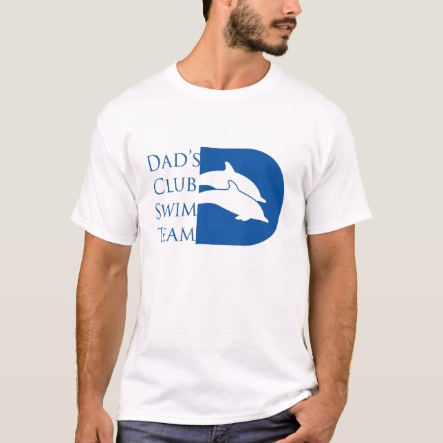 T-shirt du dauphin des hommes, blanc (Devant)