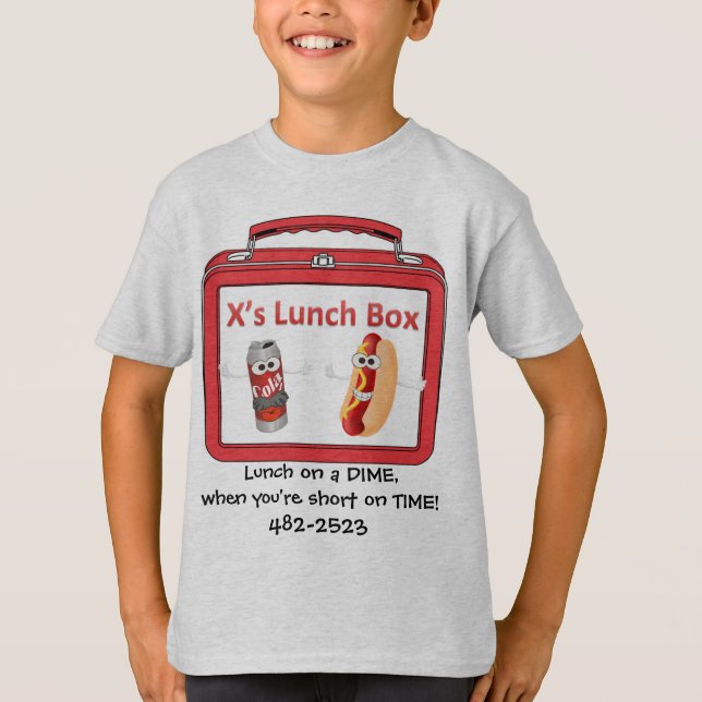 T-shirt du déjeuner du x (Devant)