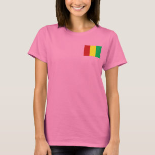 T-shirt du DK de drapeau et de carte de