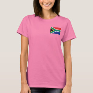 T-shirt du DK de drapeau et de carte de l'Afrique
