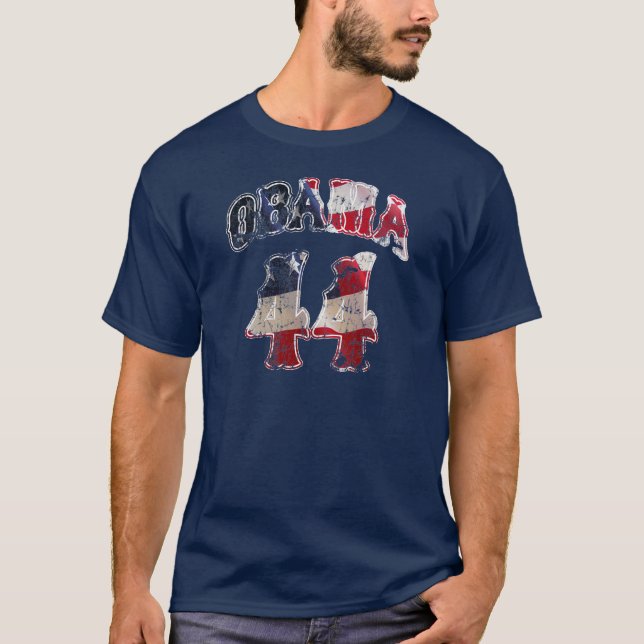 T-shirt du drapeau 44 d'Obama (Devant)