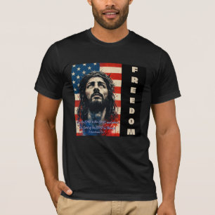 T-shirt du drapeau américain Jésus 2 Corinthiens