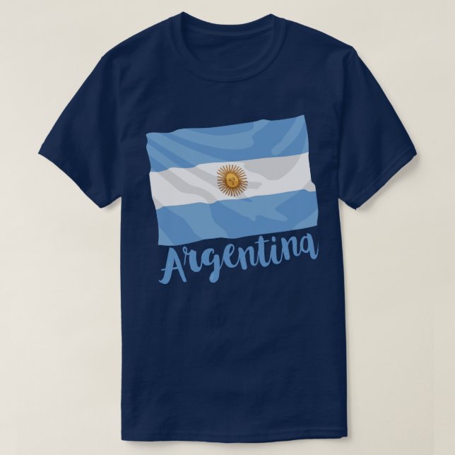 T-shirt du drapeau argentin (Design devant)