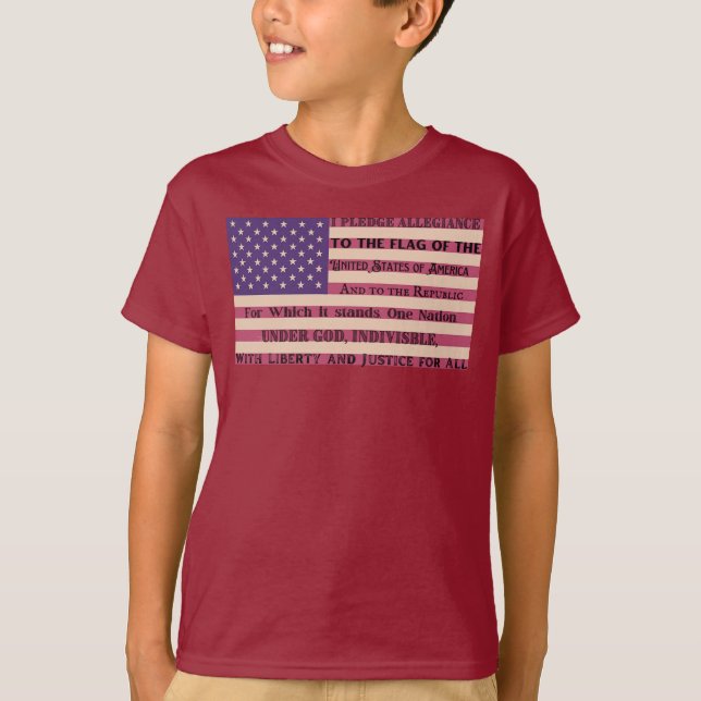 T-shirt du drapeau d'allégeance (Devant)