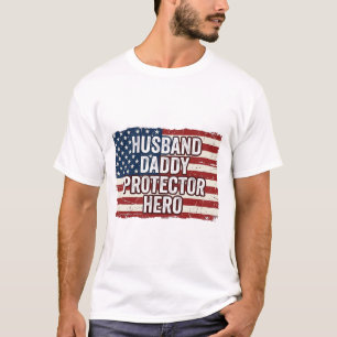 T-shirt du drapeau de héros protecteur mari patrio