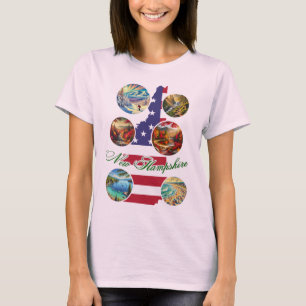 T-shirt du drapeau de l'état du New Hampshire - Av
