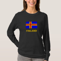 T-shirt du drapeau finlandais