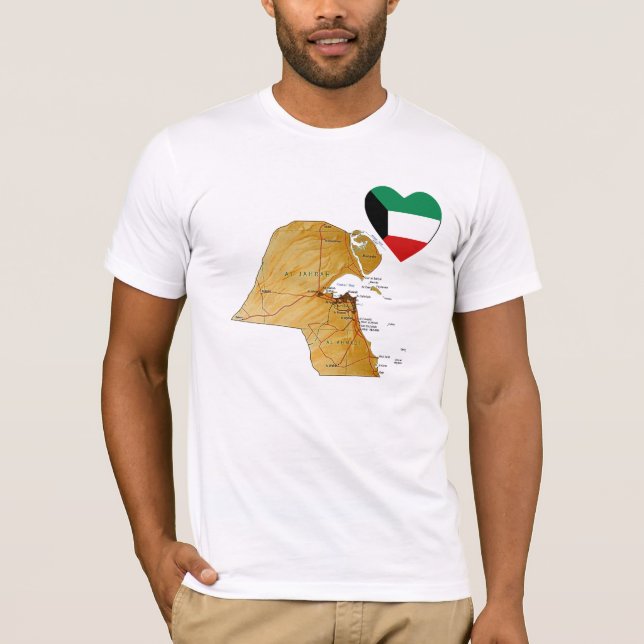 T-shirt du drapeau koweïtien (Devant)