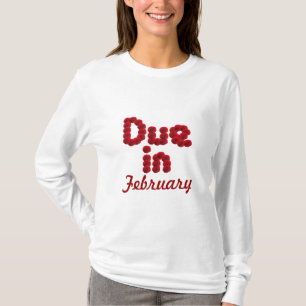 T-shirt Dû en février Long SleLevé Chemise