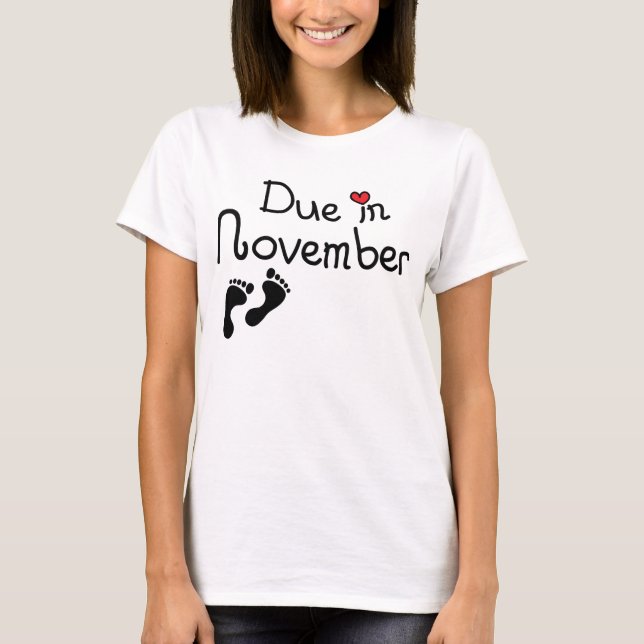 T-shirt Dû en novembre (Devant)