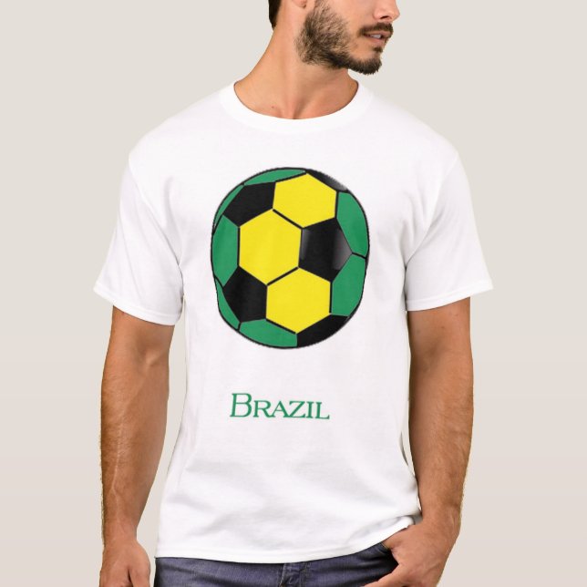 T-shirt du football de coupe du monde du Brésil (Devant)