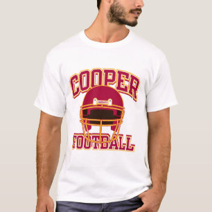 T-shirt du football de lycée de tonnelier