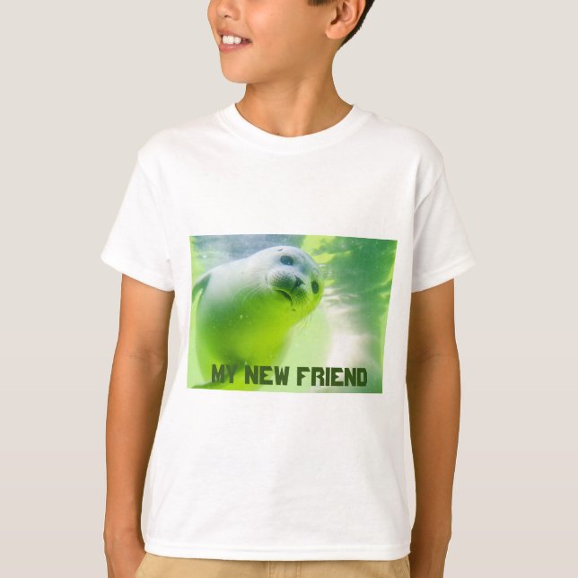 T-shirt du garçon Mon nouvel ami (Devant)