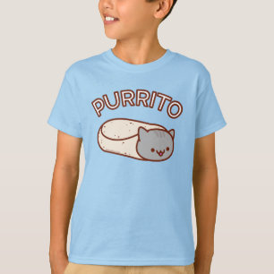 T-SHIRT DU GARÇON - PURRITO Cat Burrito