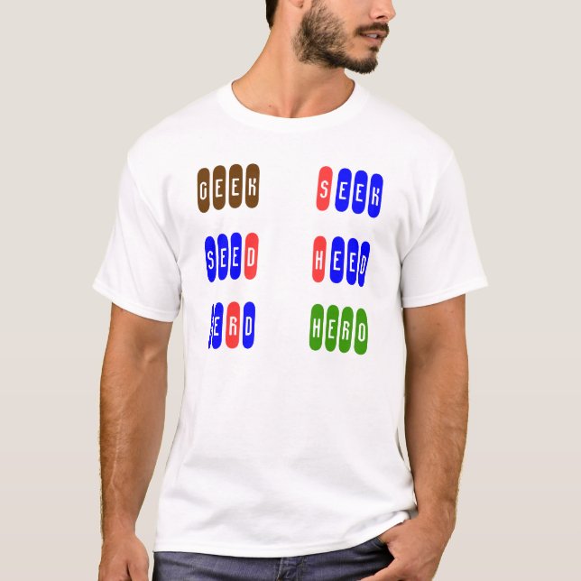 T-shirt du GEEK au HÉROS (Devant)