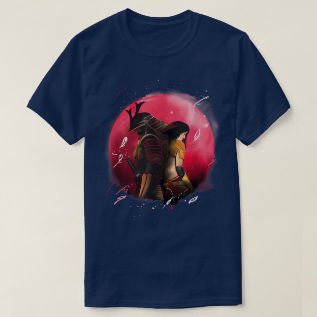 T-shirt du guerrier Samurai Japon (Design devant)