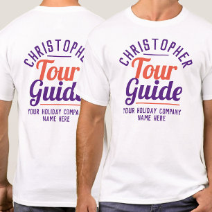 T-Shirt du guide touristique imprimé des deux côté