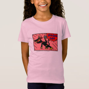T-shirt du Jersey de filles de CAT de NINJA de Mel