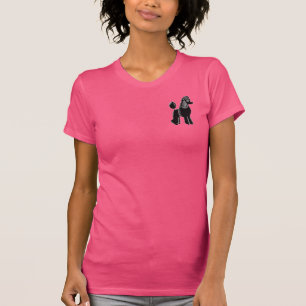 T-shirt du Jersey des femmes d'accent de caniche