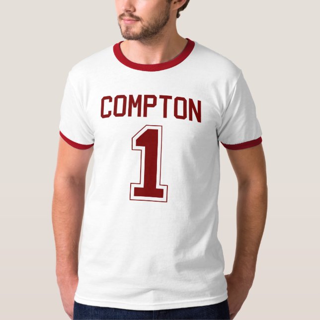 T-shirt du Jersey du football de Compton #1 (Devant)