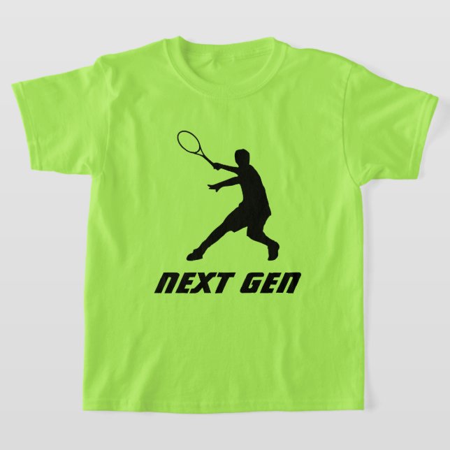 T-shirt du joueur de tennis de l'avant du Gen suiv (Poser)