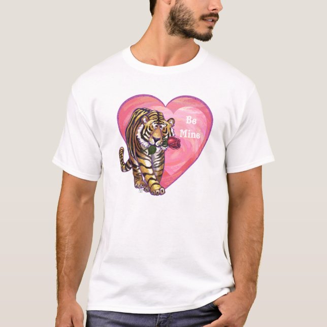 T-shirt du jour de la Saint-Valentin Tigre (Devant)