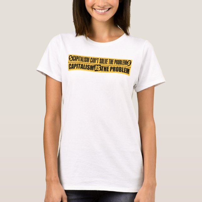 T-shirt du l'anti-capitalisme des femmes (Devant)