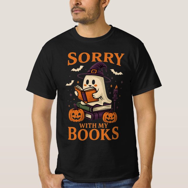 T-shirt du livre d'Halloween drôle (Devant)