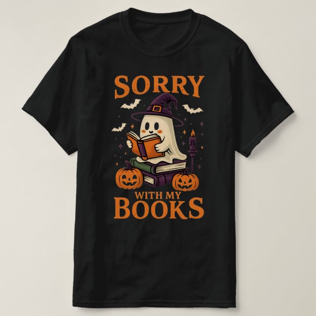 T-shirt du livre d'Halloween drôle (Design devant)