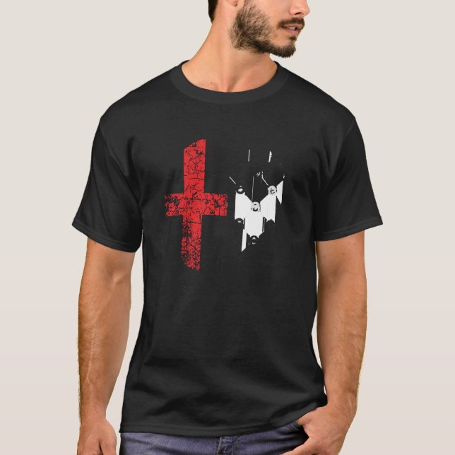 T-shirt du logo Alfa Romeo Grunge (Devant)