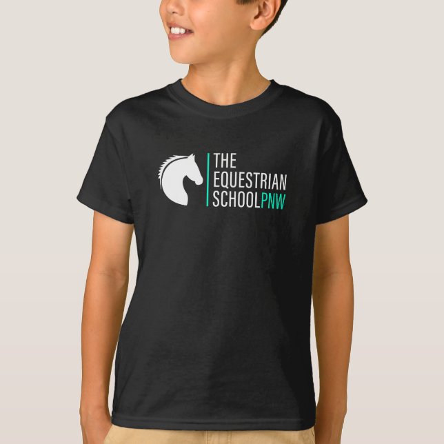 T-shirt du logo blanc pour enfants - Quel est votr (Devant)